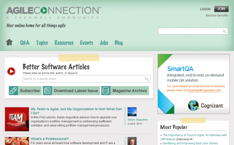 Better Software Magazine section