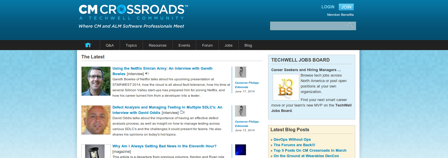 SpinSpire Launches CMCrossRoads for TechWell