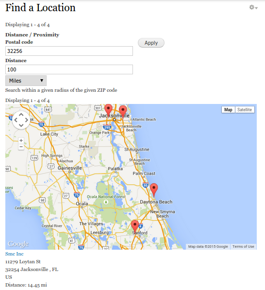 Location finder with zero coding using Drupal location, gmap and views ...