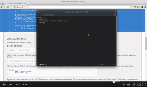 screenshot of the video
