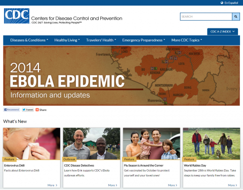 Cdc - site front page