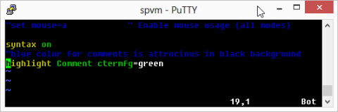 dark blue text unreadable in black background